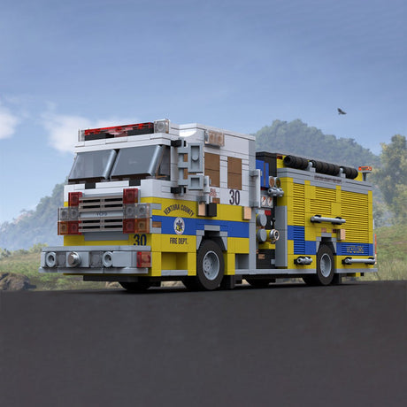MOC - 245828 2015 Rosenbauer Commander Fire Engine Ventura County Klemmbausteine - LesDiy - Klemmbausteine