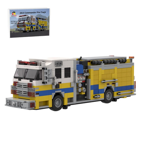 MOC - 245828 2015 Rosenbauer Commander Fire Engine Ventura County Klemmbausteine - LesDiy - Klemmbausteine