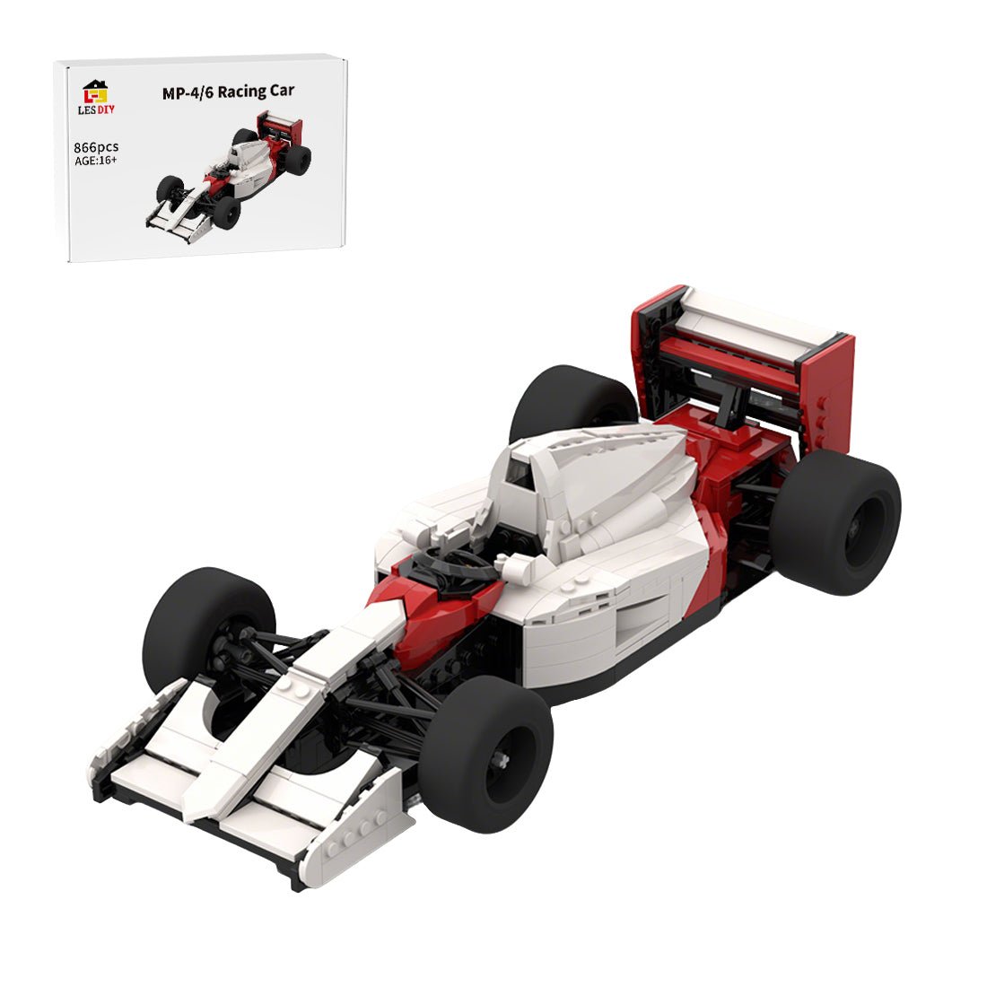 MOC - 247636 McLaren MP4/6 - working V12 Klemmbausteine - LesDiy - Klemmbausteine