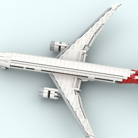 MOC-248342 Boeing 787-9 Dreamliner - Qantas Livery 1:100 Klemmbausteine-LesDiy-Klemmbausteine