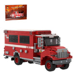 MOC - 252487 - 2021 BME Intl. Crew Carrier CAL FIRE Klemmbausteine - LesDiy - Klemmbausteine