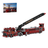 MOC-254378 2018 Pierce Arrow XT Tiller-Feuerwehrfahrzeug der Feuerwehr Southern Marin Klemmbausteine-LesDiy-Klemmbausteine