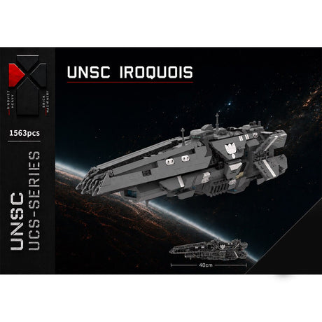 MOC - 256111 Halberd - class light destroyer - UNSC Iroquois Klemmbausteine - LesDiy - Klemmbausteine