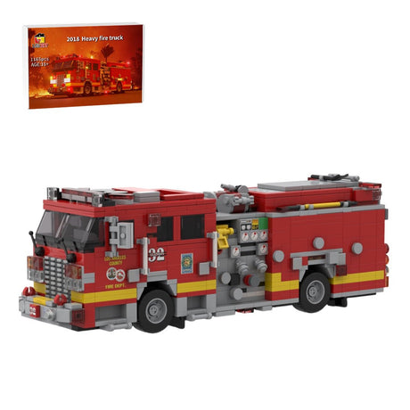 MOC-256293 2018 KME Predator Severe Fire Engine LACoFD Klemmbausteine-LesDiy-Klemmbausteine