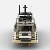 MOC-256391 Luxury Flybridge Yacht Klemmbausteine-LesDiy-Klemmbausteine