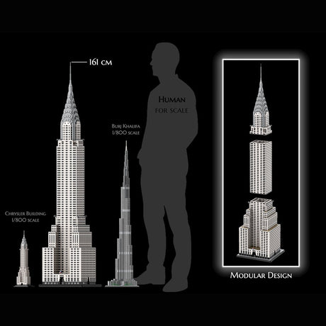 MOC - 256614 - Chrysler Building - 1/200 scale Klemmbausteine - LesDiy - Klemmbausteine