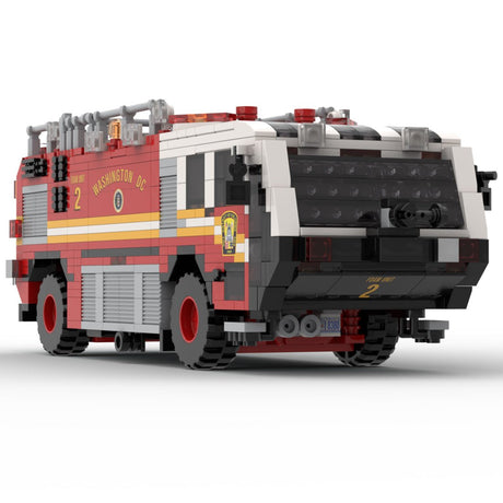 MOC - 259170 Oshkosh Striker 1500 Foam 2 Airport Firetruck / ARFF D.C FD Klemmbaustein - LesDiy - Klemmbausteine