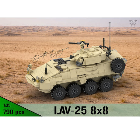 MOC - 259238 1:35 Scale (v2) Light Armoured Vehicle LAV - 25 Klemmbausteine - LesDiy - Klemmbausteine