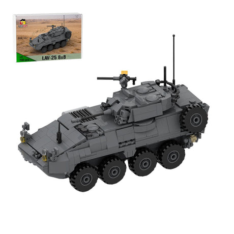 MOC - 259238 1:35 Scale (v2) Light Armoured Vehicle LAV - 25 Klemmbausteine - LesDiy - Klemmbausteine