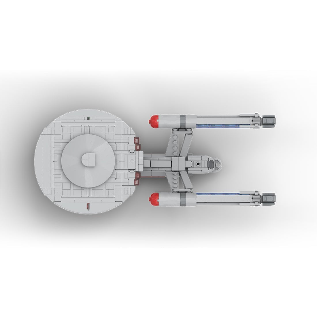 MOC - 261221 1:1500 Scale Star Trek NCC 1701 ENTERPRISE Klemmbausteine - LesDiy - Klemmbausteine