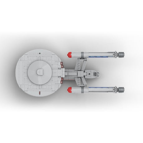 MOC - 261221 1:1500 Scale Star Trek NCC 1701 ENTERPRISE Klemmbausteine - LesDiy - Klemmbausteine