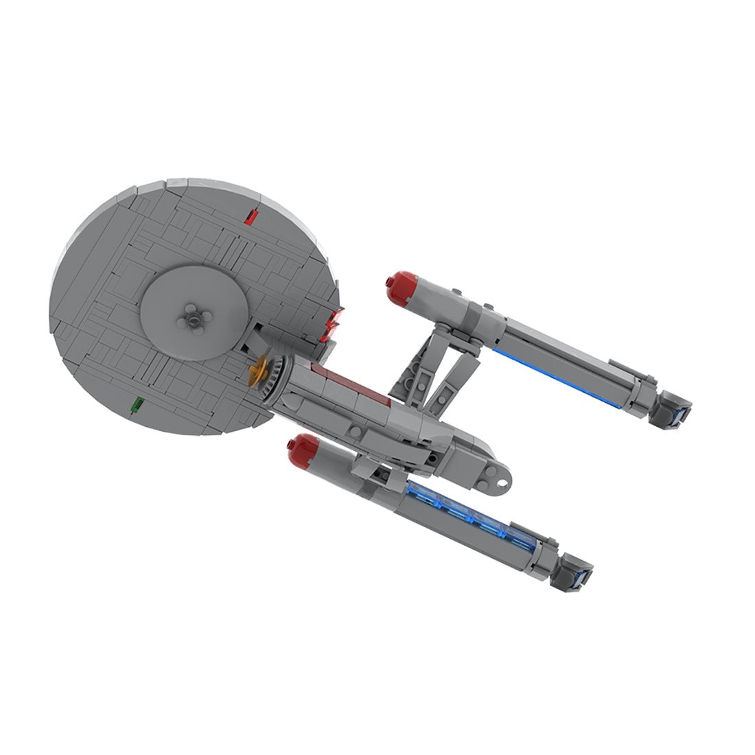 MOC - 261221 1:1500 Scale Star Trek NCC 1701 ENTERPRISE Klemmbausteine - LesDiy - Klemmbausteine