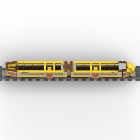 MOC - 262011 Düwag ZGT - 6 Tram (RET, Rotterdam, Netherlands) Klemmbausteine - LesDiy - Klemmbausteine