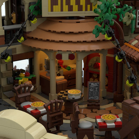 MOC-262846 Tuscan Terrace Pizzeria Klemmbausteine-LesDiy-Klemmbausteine