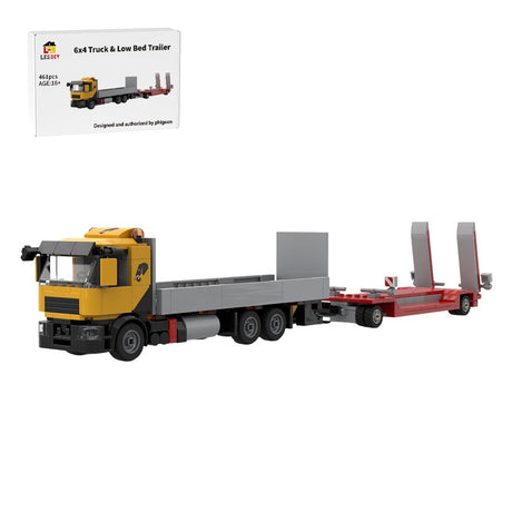 MOC-264405 6x4-Lkw-Tieflader Klemmbausteine-LesDiy-Klemmbausteine