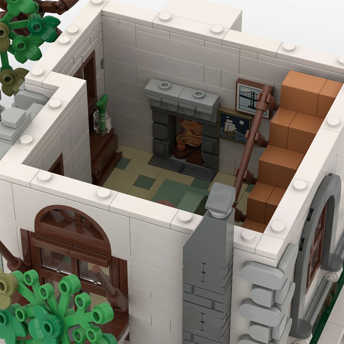 MOC-265072 Cozy Countryside Cottage Klemmbausteine-LesDiy-Klemmbausteine