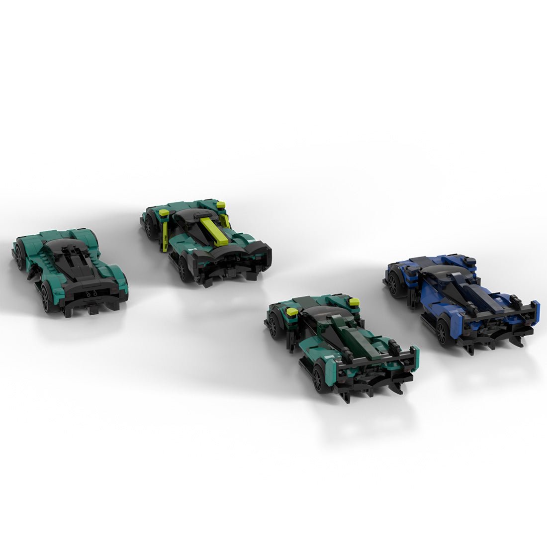 MOC-265825 Aston Martin Valkyrie 4-in-1 Bundle Klemmbausteine-LesDiy-Klemmbausteine