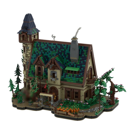 MOC-267546 Medieval Emerald Cottage Klemmbausteine-LesDiy-Klemmbausteine