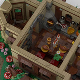 MOC-267546 Medieval Emerald Cottage Klemmbausteine-LesDiy-Klemmbausteine