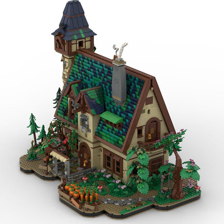MOC-267546 Medieval Emerald Cottage Klemmbausteine-LesDiy-Klemmbausteine