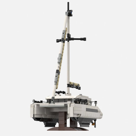 MOC-270057 Modern Sailing Catamaran Klemmbausteine-LesDiy-Klemmbausteine