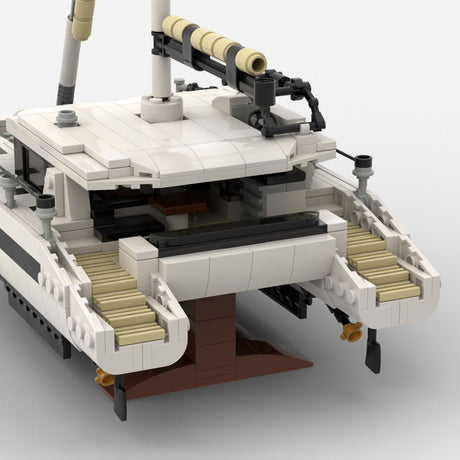MOC-270057 Modern Sailing Catamaran Klemmbausteine-LesDiy-Klemmbausteine