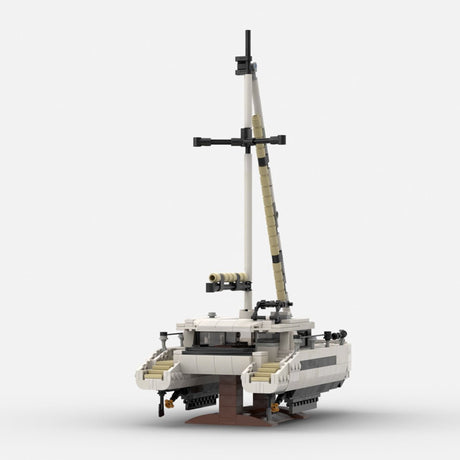 MOC-270057 Modern Sailing Catamaran Klemmbausteine-LesDiy-Klemmbausteine
