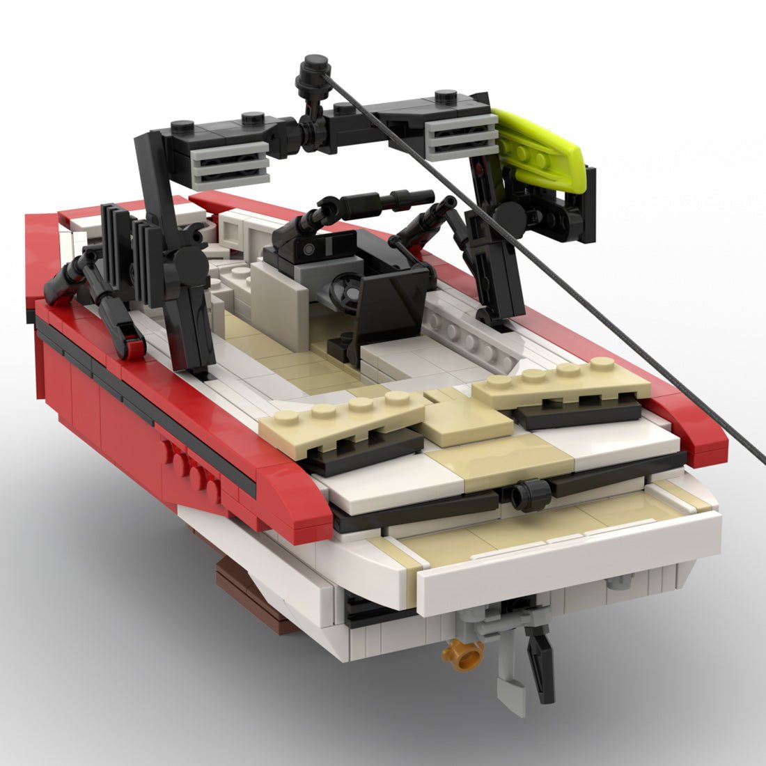 MOC-271820 Wakeboard & Watersport Boat Klemmbausteine-LesDiy-Klemmbausteine