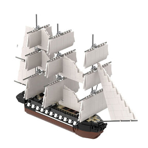 MOC - 40456 1/200 USS Constitution Ship Klemmbausteine - LesDiy - Klemmbausteine