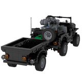 MOC - 44695 Militär - Geländewagen - Anhängermodell Militärversion - LesDiy - Klemmbausteine
