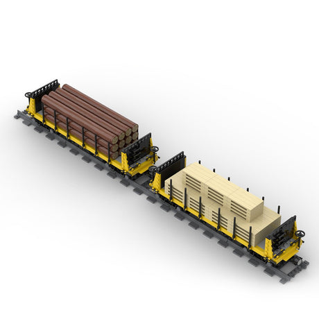 MOC - 49271 Lumber Car Carriage Klemmbausteine - LesDiy - Klemmbausteine