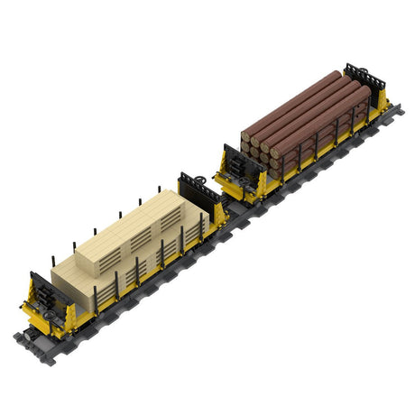 MOC - 49271 Lumber Car Carriage Klemmbausteine - LesDiy - Klemmbausteine