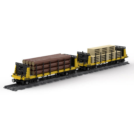 MOC - 49271 Lumber Car Carriage Klemmbausteine - LesDiy - Klemmbausteine