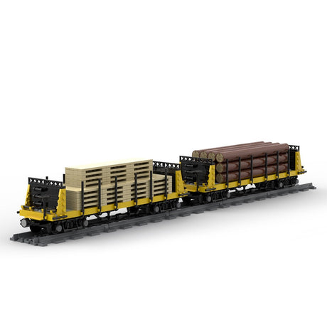 MOC - 49271 Lumber Car Carriage Klemmbausteine - LesDiy - Klemmbausteine