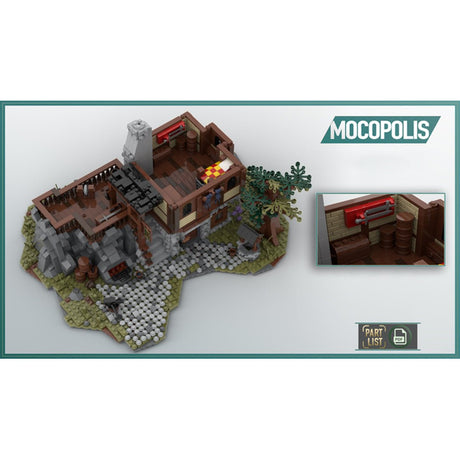 MOC - 49666 MOC Medieval Smithy Klemmbausteine - LesDiy - Klemmbausteine