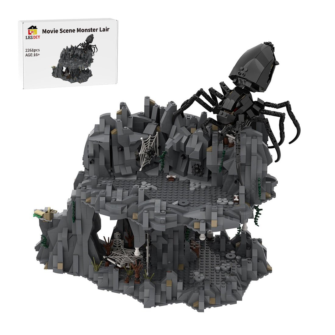 MOC - 55839 Shelob's Lair Klemmbausteine - LesDiy - Klemmbausteine
