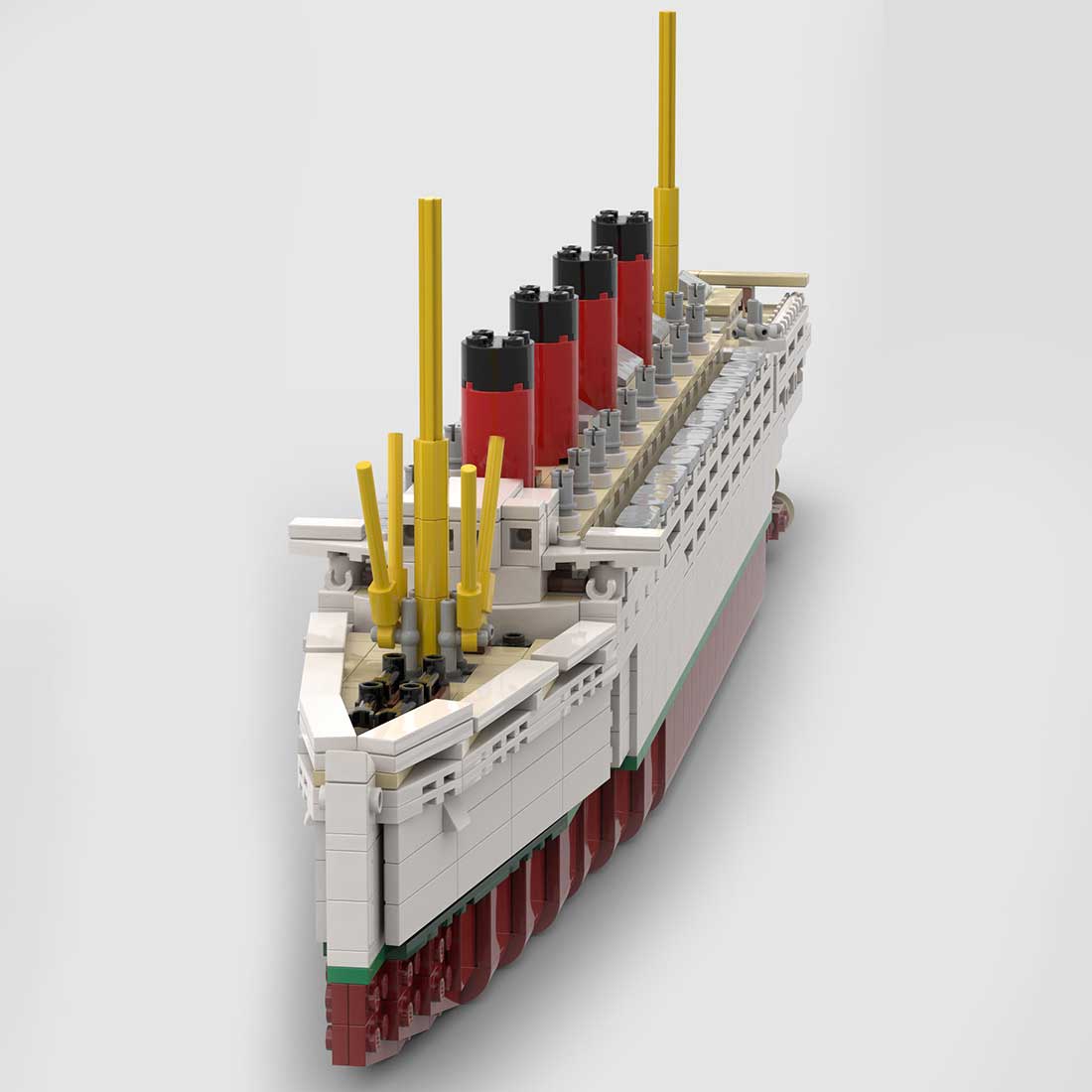 MOC - 59185 RMS Mauretania Bausteinboot Klemmbausteine - LesDiy - Klemmbausteine