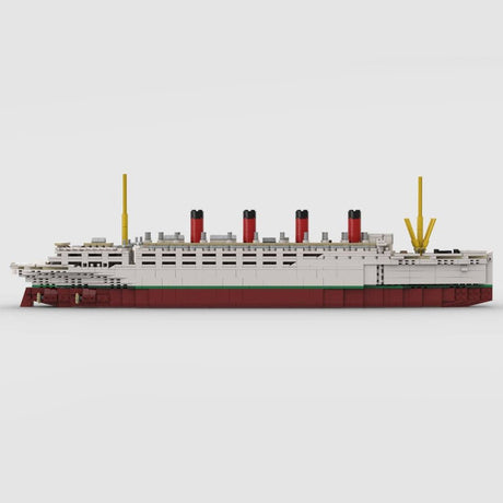 MOC - 59185 RMS Mauretania Bausteinboot Klemmbausteine - LesDiy - Klemmbausteine