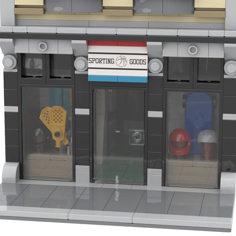 MOC - 59501 Modulares Gebäude – Sportartikelgeschäft Bausteine - Set Spielzeug - LesDiy - Klemmbausteine