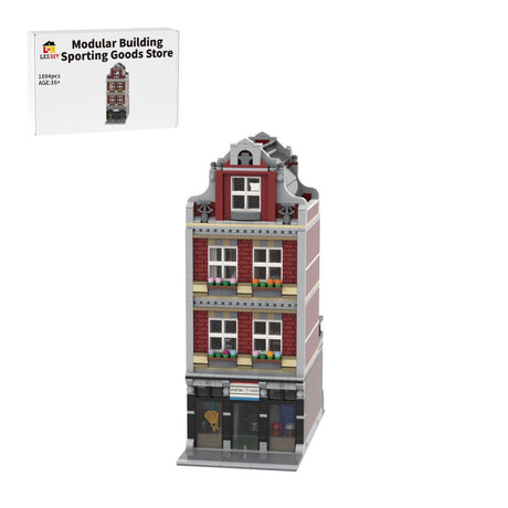 MOC - 59501 Modulares Gebäude – Sportartikelgeschäft Bausteine - Set Spielzeug - LesDiy - Klemmbausteine