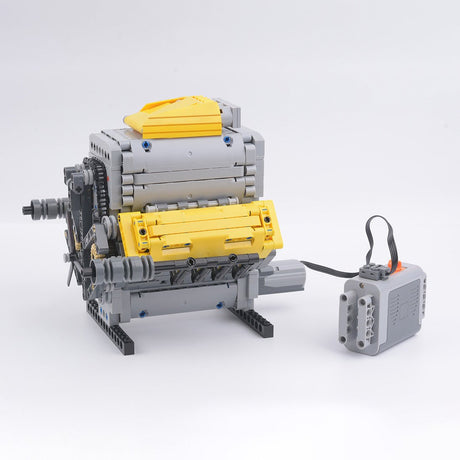 MOC - 60662 Crossplane V8 Klemmbausteine - LesDiy - Klemmbausteine