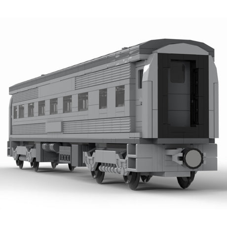 MOC 6wide Santa Fe Passenger Train Carriages - LesDiy - Klemmbausteine
