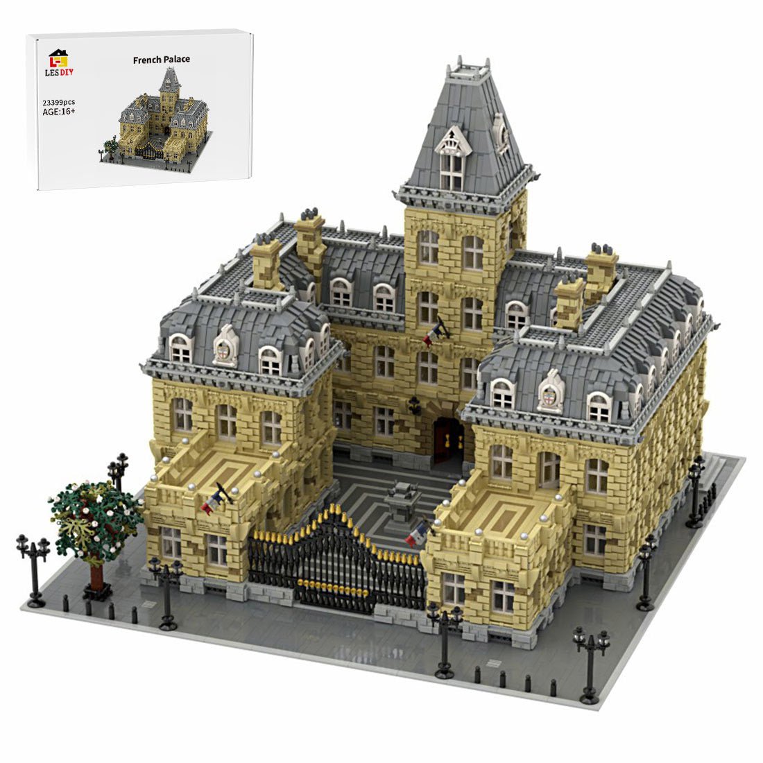 MOC - 70573 Französischer Palast 10 Jähriges Jubiläum - LesDiy - Klemmbausteine