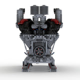 MOC - 73232 V16 - Dieselmotor Klemmbausteine - LesDiy - Klemmbausteine