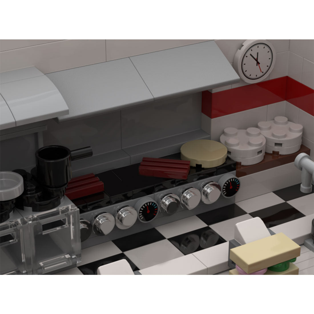 MOC - 74851 Frank's Corner Diner Klemmbausteine - LesDiy - Klemmbausteine