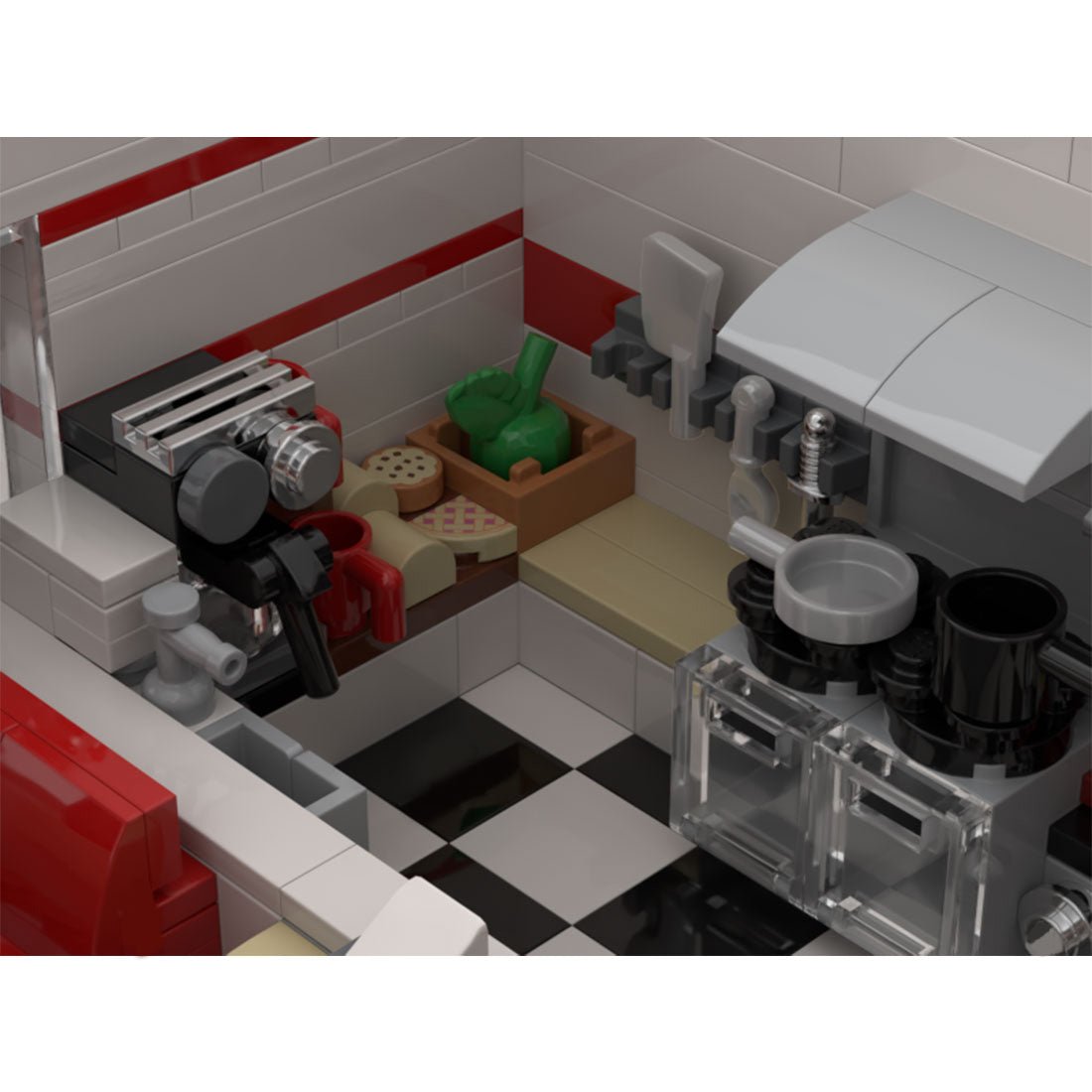 MOC - 74851 Frank's Corner Diner Klemmbausteine - LesDiy - Klemmbausteine