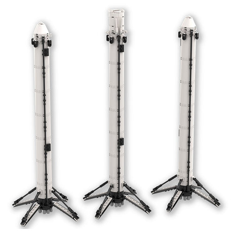 MOC - 75766 SpaceX Falcon Heavy Klemmbausteine - LesDiy - Klemmbausteine