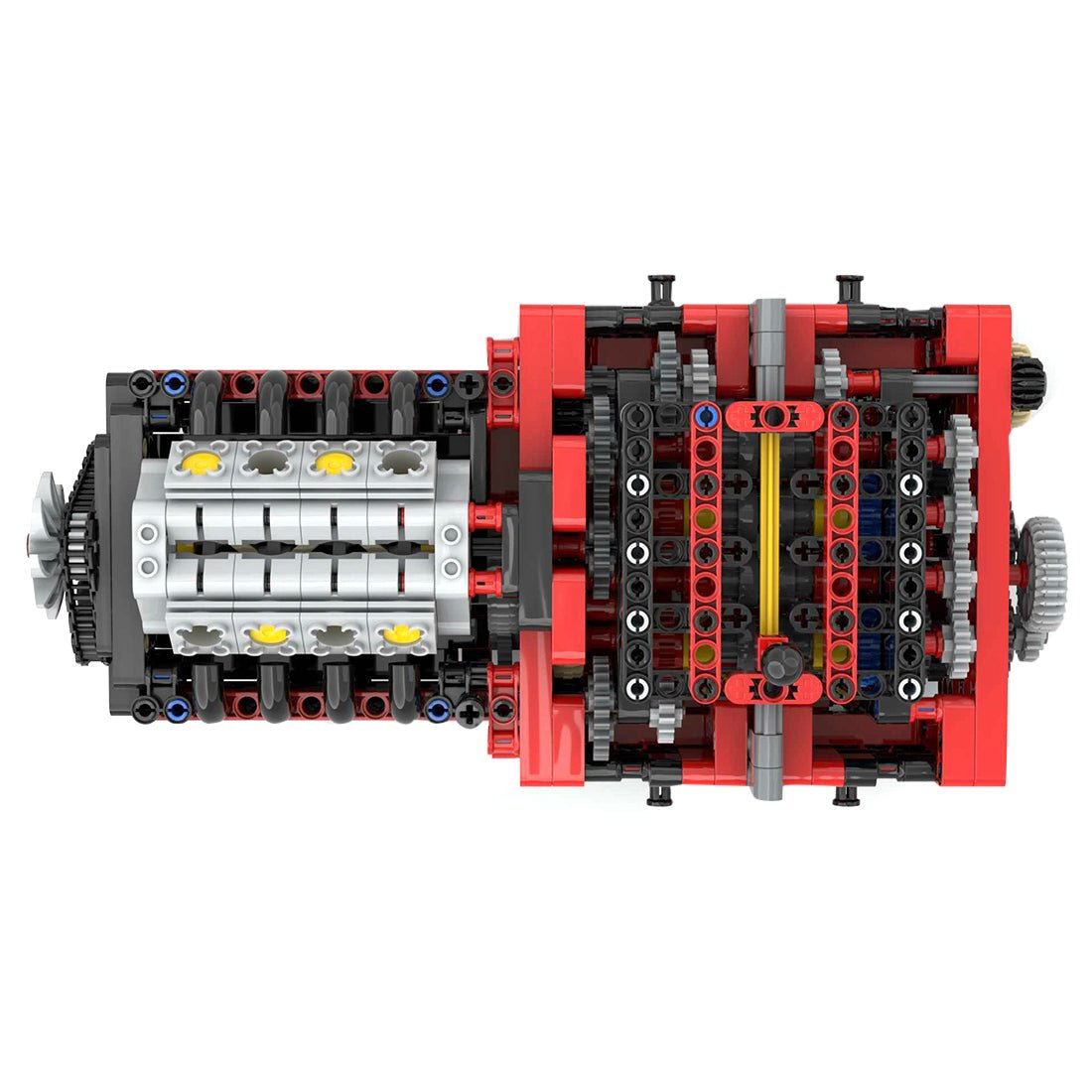 MOC - 79482 GTE Manual 8 Speed Gearbox Klemmbausteine - LesDiy - Klemmbausteine