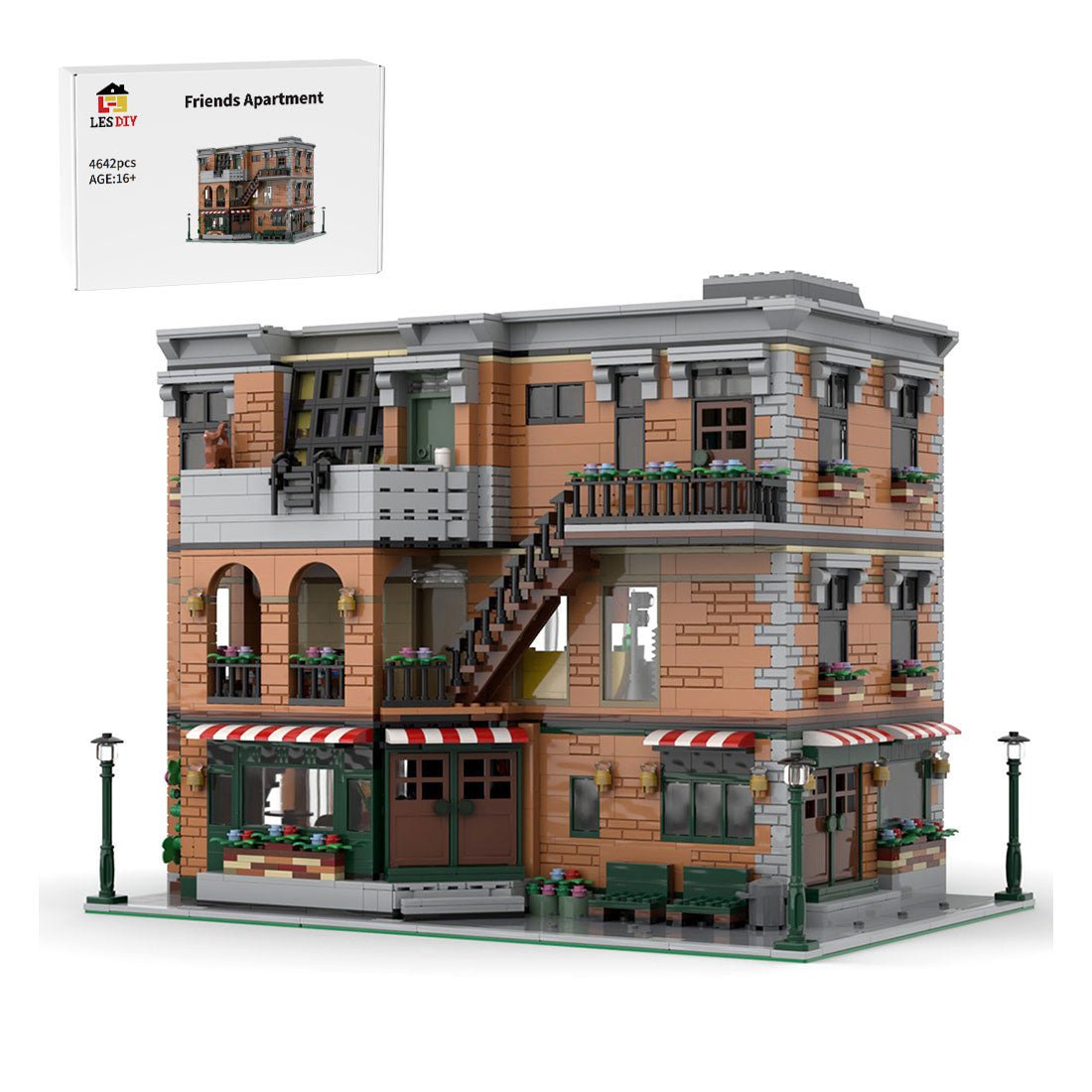 MOC - 79570 Central Perk & Friends Apartment Klemmbausteine - LesDiy - Klemmbausteine