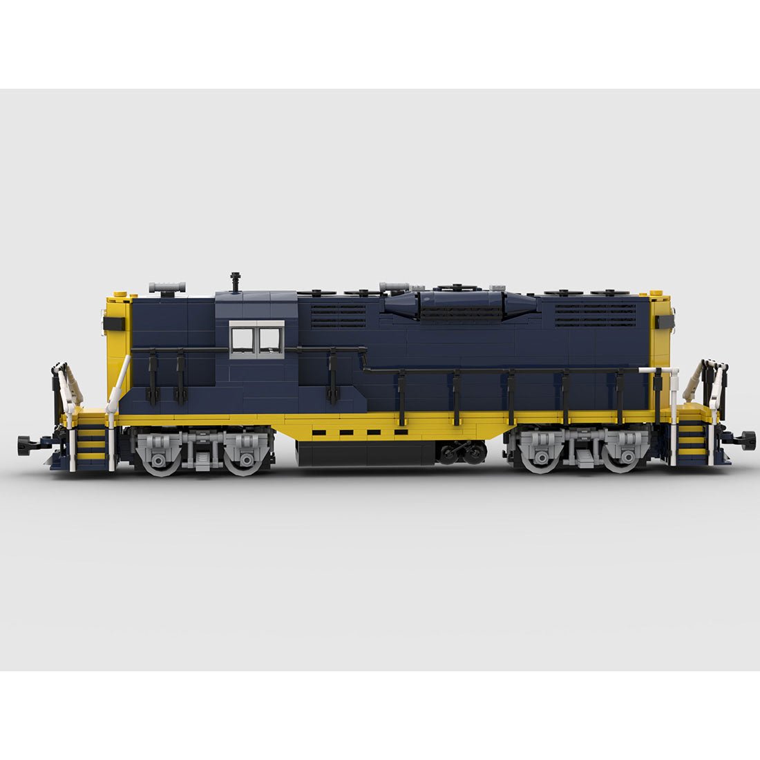 MOC - 79701 Santa Fe GP9 Klemmbausteine - LesDiy - Klemmbausteine